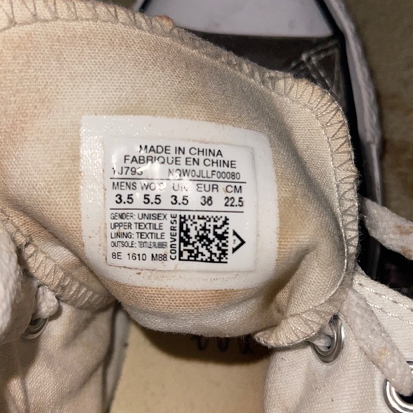 Grey converse high tops - Picture 6 of 10